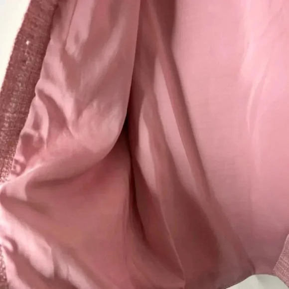 BABATON Aritzia Shacket Joan Shirt Jacket Oversized Linen Tweed Pink Plaid 2 - Picture 12 of 16